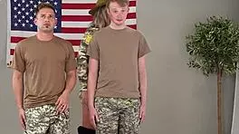 Big Tits Milf Trains The New Recruit Soldier By Riding Their Big Cocks