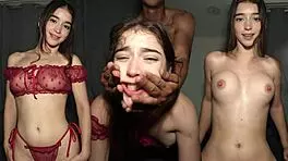 Petite Colombian Cutie Gets Her Pussy Smashed Hard Like A Pi�ata In The Garage