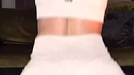 Ass job dry humping and cum on yoga pants