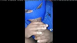 Masked Lady Wets Jacket Sucking On Bbc Pov