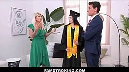 Petite Teen Stepdaughter Multiple Orgasms During Family Sex