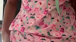 Look at this innocent girl in pajamas spy camera