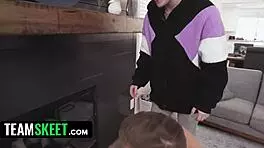 Teen Girls Let Brothers Lick Fuck Pussies