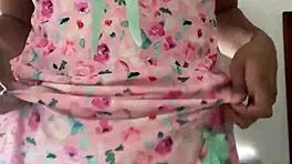 Look at this innocent girl in pajamas spy camera