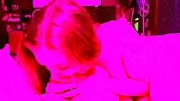 Girlfriend Fucking In Neon VIP Room POV - Bailey Base