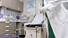 Dr tampa - the unapparent trap - daisy bean as petite teen nurse with patient in florida hospital backstage