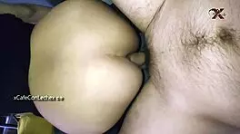 Roughly Fucking Latina Teen's Ass On Couch In Doggystyle