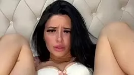 Horny british teen european brunette slut plays with herself to orgasm in hd webcam