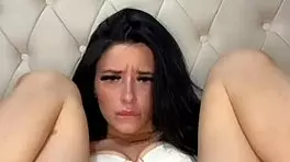 Horny british teen european brunette slut plays with herself to orgasm in hd webcam