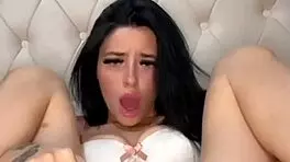 Horny british teen european brunette slut plays with herself to orgasm in hd webcam