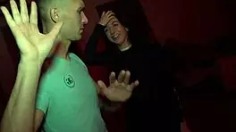 Sex party students having fun with cum in mouth