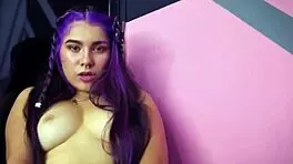 Hot Latina Masturbates Wet Pussy With Dildo