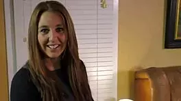 petite busty brunette autum finger fucks her pussy and deepthroats a cock 😍