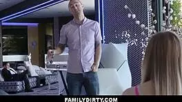 familydirty - hot blonde teen 18+ stepsister lets big cock stepbrother family fuck her after his girlfriend breaks up with him - brooke karter chad alva