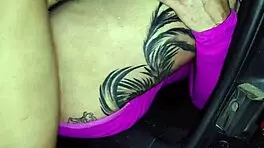 Woman Approaches Bored Guy On Street And Begs For Sex In Car While Another Drives