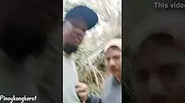 Outdoor Blowjob With Wet Pussy Creampie