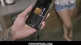 Povstepson - Milf Stepmom Joslyn Jane Gets On Her Knees And Stepson Dreams Comes True