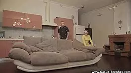 Casual teen sex - perky teen fucked hard by neighbor!