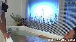 hey, this sultry japanese schoolgirl takes a creampie from a stranger's hardcore pounding