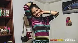 First date rough fucking petite Latina with braces