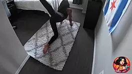 he walked in on my indian girlfriend working out and fuck her bareback