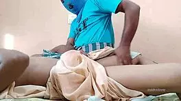 Teacher grabs cock and gives pleasure