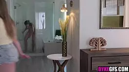 Lesbian Teen Caught Stealing By Mature Woman