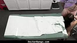 the innocent teen 18+ tells the doctor, 'i'm ready for blowjob, doggystyle, or orgasm to get boob job free'