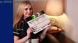 18 year old sucks older guys cock and drinks cum from a condom