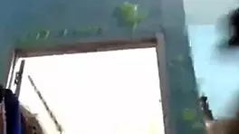 Indonesian Girl Taking Bath On Webcam