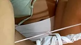 I begged my athletic colombian model alexia from bogota to film an intimate masturbation video!