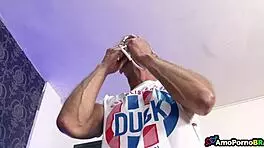 padrasto checks enteada's tight panties worriedly