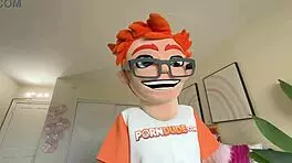 Aspen Woods Blowjob Punishes Stepbros Peepin Ends With Cum-On-Tits Glory