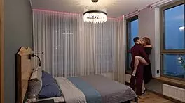 a date with a red-haired beauty leads to passionate sex with blowjob and doggystyle