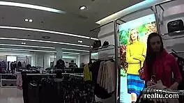 Striking Czech Cutie Seduced In Mall