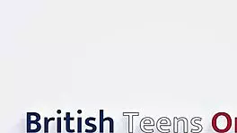 British Teen's First Spitroast with Huge Cocks