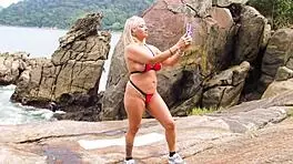 after the trail, me and my friend got wet and decided to have some fun together