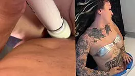 Tatted College Babe Millie Millz & Teddy Tarantino Female Glory Hole