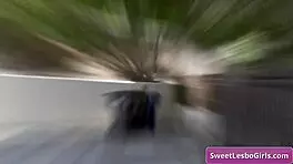 hot lesbian girls kissing and making out on couch?