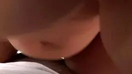 teen latvian newcomer starts with ball licking, ends with pov facial cum on face