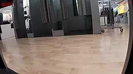 Enjoying a day at the mall