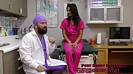 tampa university entrance physical with misty addams spreading her pussy