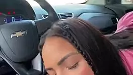 Kriok novinha caught giving blowjob in car daylight