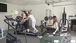 the coolest taboo workout blowjob with stepdad