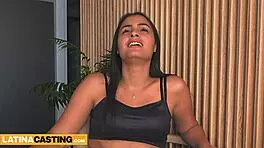 Colombian bombshell fucks her way up to the top riding a big cock pov