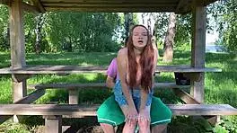 She Lost Her Panties Quickly in the Forest