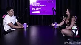 check out fabricio nunes and bruna the surfer swinging with tifany rocha in sheer red - part one