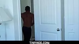 Tiny latina teen with big tits gets destroyed by older man