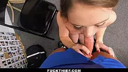 thieving teen mira monroe fucked to escape punishment