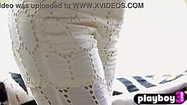 Cozy Striptease by Alexandra Belle Showing Her Nice Ass